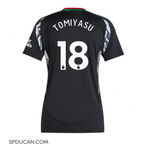 Zenski Nogometni Dres Arsenal Takehiro Tomiyasu #18 Gostujuci 2024-25 Kratak Rukav